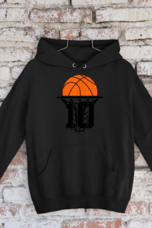10 YEARS BASKETBALL 10TH BIRTHDAY Hoodie