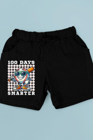 100 Days Smarter Baseball Bat 100 Days of School Boys Kids Short
