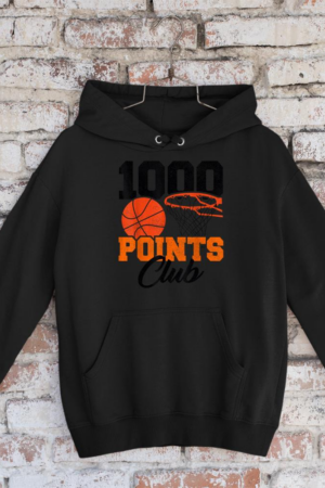1000 Points Basketball Club Scorer Squad Basketball Boys Hoodie
