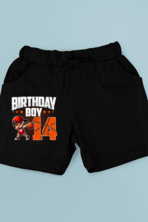14th Birthday Boy Basketball 14 Years Old Boy Birthday Short