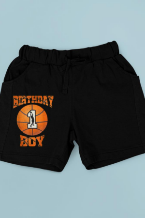 1st Birthday Outfit Boy Basketball First 1 Year Old Funny Short