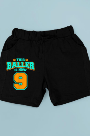 9th Birthday Shirt For Boys Basketball 9 Years Old Kids Gift Short