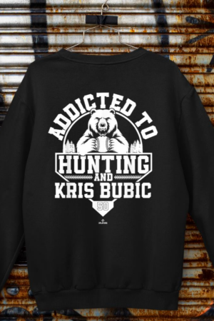 Addicted to Bear Hunting & Kris Bubic Kansas City Baseball Sweatshirt