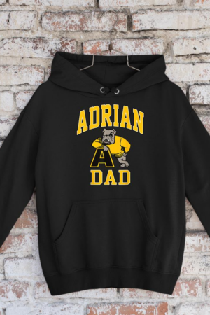 Adrian College Dad Father Athletics Vintage Design Men Hoodie