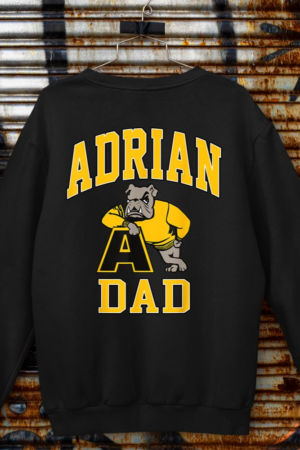 Adrian College Dad Father Athletics Vintage Design Men Sweatshirt