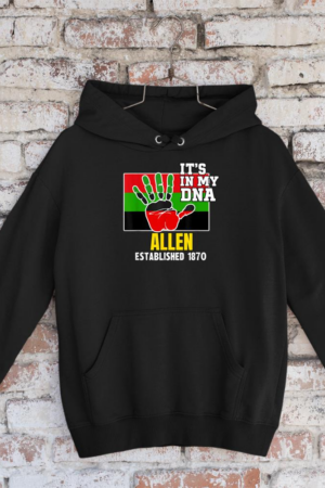 Allen, AU, Red, Black and Green HBCU Hoodie