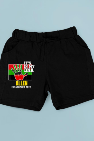 Allen, AU, Red, Black and Green HBCU Short