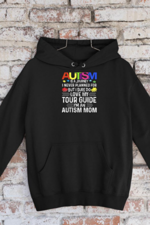Autism Awareness shirt Mom's Journey Month Support Puzzle Raglan Baseball Tee Hoodie
