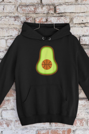 Avocado Basketball Vegan Basketball Player Vegetarian Coach Hoodie