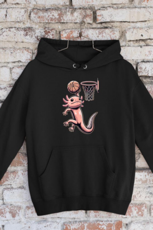 Axolotl Basketball Player Basketballer Sports Hoodie
