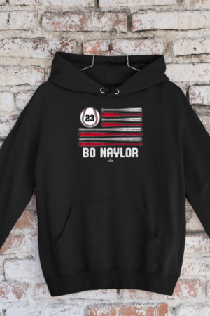 Baseball American Flag Bo Naylor Cleveland Baseball MLBPA Hoodie