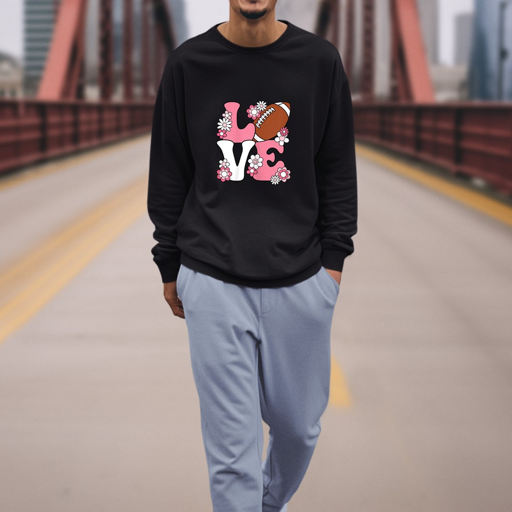 Groovy American Football Love Football Women Girls Kids Sweatshirt: The Ultimate Blend of Comfort and Style image 13